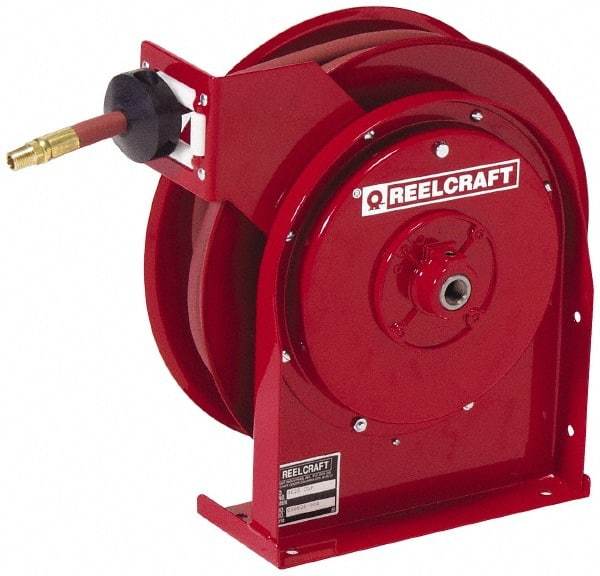 Reelcraft - 35' Spring Retractable Hose Reel - 300 psi, Hose Included - Industrial Tool & Supply