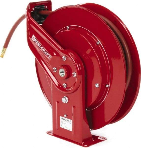 Reelcraft - 50' Spring Retractable Hose Reel - 300 psi, Hose Included - Industrial Tool & Supply