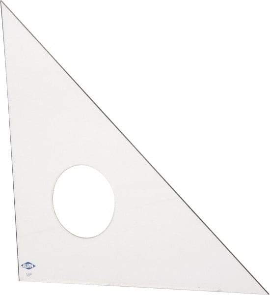 Alvin - 10 Inch Long, Styrene Plastic Triangles - Industrial Tool & Supply