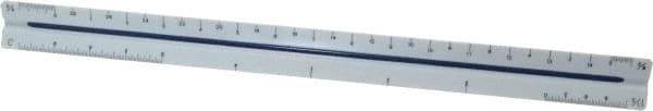 Staedtler - 12 Inch Long, Plastic Triangular Scales - Industrial Tool & Supply