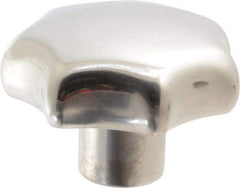 KIPP - 1.96" Head Diam, 7 Point Lobed Knob - 3/8-16 Hole, Stainless Steel - Industrial Tool & Supply