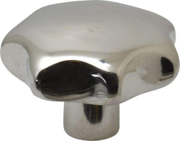 KIPP - 2.48" Head Diam, 7 Point Lobed Knob - 1/2-13 Hole, Stainless Steel - Industrial Tool & Supply