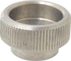 KIPP - 20mm Head, Knurled (Open Face) Knob - Tapped, Stainless Steel - Industrial Tool & Supply