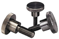 KIPP - 20mm Head, Knurled Knob - Threaded Stem, Stainless Steel - Industrial Tool & Supply