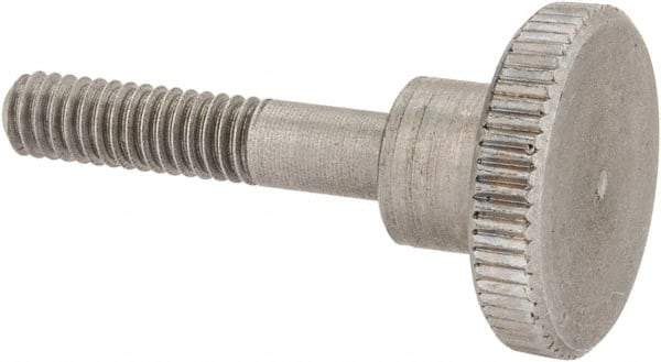 KIPP - 16mm Head, Knurled Knob - Threaded Stem, Stainless Steel - Industrial Tool & Supply