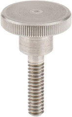 KIPP - 20mm Head, Knurled Knob - Threaded Stem, Stainless Steel - Industrial Tool & Supply