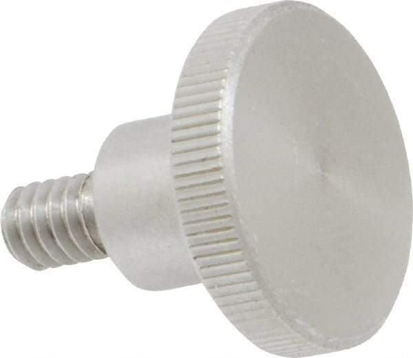 KIPP - 24mm Head, Knurled Knob - Threaded Stem, Stainless Steel - Industrial Tool & Supply