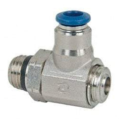 Value Collection - 145 Max psi, Meter Out Screw Adjusted Flow Control Valve - Buna N O Ring, 1/4" Tube Outside Diam - Industrial Tool & Supply