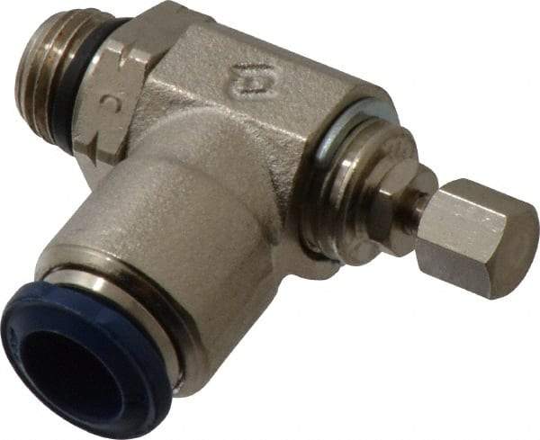 Value Collection - 145 Max psi, Meter Out Screw Adjusted Flow Control Valve - Buna N O Ring, 3/8" Tube Outside Diam - Industrial Tool & Supply