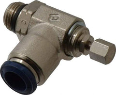 Value Collection - 145 Max psi, Meter Out Screw Adjusted Flow Control Valve - Buna N O Ring, 3/8" Tube Outside Diam - Industrial Tool & Supply