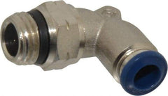 Value Collection - 1/4" Outside Diam, 1/4 Universal, Nickel Plated Brass Push-to-Connect Tube Male Swivel Elbow - 250 Max psi, Tube to Universal Thread Connection, Buna O-Ring - Industrial Tool & Supply