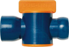 Loc-Line - 3/4" ID Coolant Hose NPT Valve - Female to Female Connection, Acetal Copolymer Body, NPT, Use with Loc-Line Modular Hose Systems - Industrial Tool & Supply