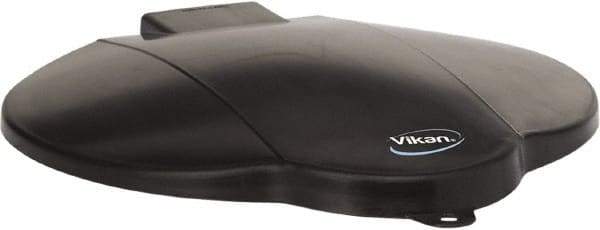 Vikan - 3 Gal Polypropylene Pail Lid - Black, For Use with 5694 - Industrial Tool & Supply