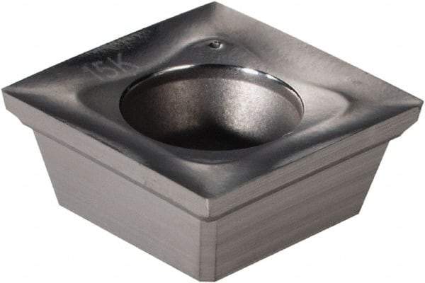 Ingersoll Cutting Tools - SHET110502 P Grade IN15K Carbide Milling Insert - Uncoated, 0.196" Thick, 0.433" Inscribed Circle, 0.008" Corner Radius - Industrial Tool & Supply