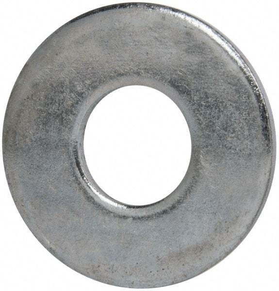 Value Collection - 7/8" Screw, Grade 2 Steel USS Flat Washer - 15/16" ID x 2-1/4" OD, 11/64" Thick, Zinc-Plated Finish - Industrial Tool & Supply