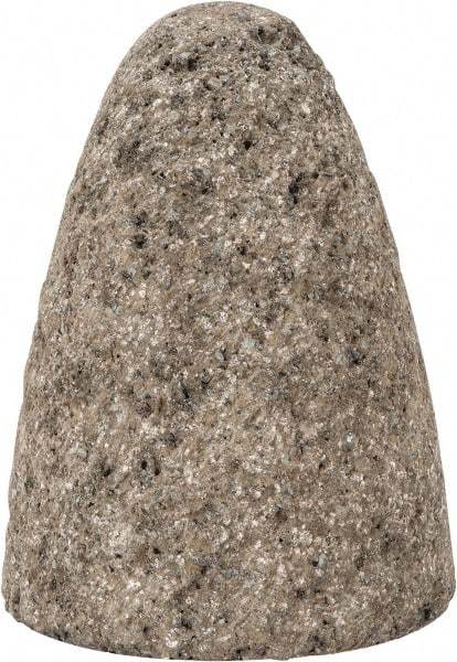 Norton - Type 16, 2-3/4" Max Diam, 3-1/2" Head Thickness, 16 Grit Cone - Zirconia Alumina, Very Coarse Grade, 5/8-11 Shank Thread - Industrial Tool & Supply