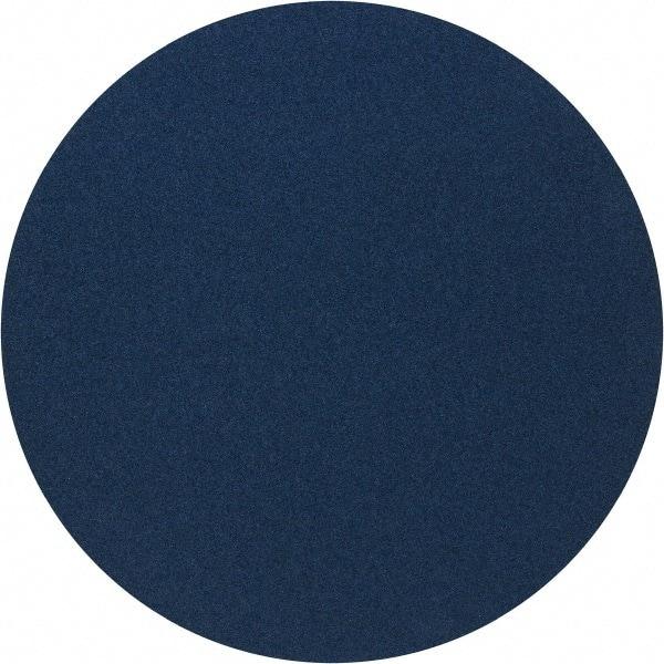 Norton - 20" Diam, 60 Grit Zirconia Alumina Adhesive PSA Disc - Coarse Grade, Blue, Y Weighted Backing, Flexible - Industrial Tool & Supply