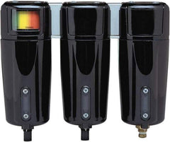 Parker - 25 CFM Oil, Dust, Water, Particulate Filter - 1/4" NPT, 250 psi, Auto Drain - Industrial Tool & Supply