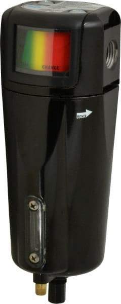 Parker - 63 CFM Oil, Dust, Water, Particulate Filter - 1/2" NPT, 250 psi, Auto Drain - Industrial Tool & Supply