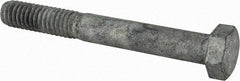 Value Collection - 5/16-18 Thread, 2-1/2" Length Under Head, Steel Hex Head Bolt - Hot Dipped Galvanized Coated, UNC Thread, ASTM A307, Grade 2 - Industrial Tool & Supply
