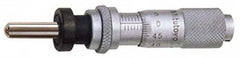 Mitutoyo - 13mm, 0.5118 Inch Thimble, 0.1969 Inch Diameter x 17.5mm Long Spindle, Mechanical Micrometer Head - Industrial Tool & Supply