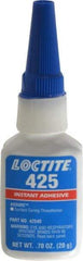 Loctite - 20gr. Bottle, Blue, Low Strength Liquid Threadlocker - Series 425, 24 hr Full Cure Time - Industrial Tool & Supply