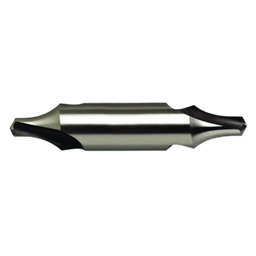#15 × 70 mm OAL 60 Degree HSS Center Drill Form B Bright - Industrial Tool & Supply