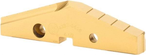 Allied Machine and Engineering - 4-1/2" Diam x 7/16" Thick, Seat Code 8, 144° Included Angle Spade Drill Insert - TiN Coated, High Speed Steel, Series GEN2 T-A - Industrial Tool & Supply