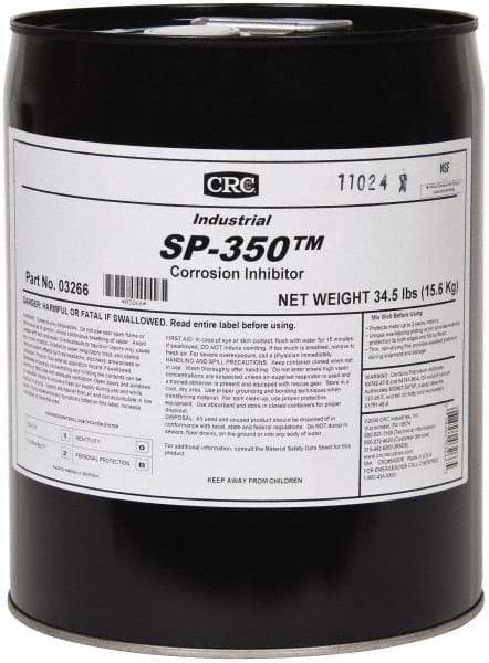 CRC - 5 Gal Rust/Corrosion Inhibitor - Comes in Pail, Food Grade - Industrial Tool & Supply