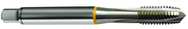 M1.4x0.30 6H 2-Flute Cobalt Yellow Ring Spiral Point Plug Tap-Bright - Industrial Tool & Supply