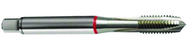 M10x1.5 6H 3-Flute Cobalt Red Ring Spiral Point Plug Tap-Bright - Industrial Tool & Supply