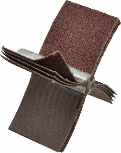 Merit Abrasives - 60 Grit, Coated, Aluminum Oxide Bore Polisher - Medium Grade, 16,000 RPM, Polishes Bores with 2-1/8 to 2-1/2" Diam - Industrial Tool & Supply