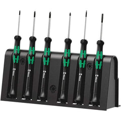 Wera - Screwdriver Sets Screwdriver Types Included: Phillips; Slotted; Microstix Number of Pieces: 6 - Industrial Tool & Supply