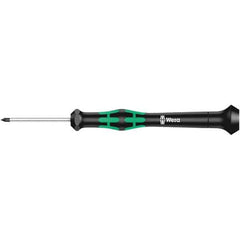 Wera - M Point, 40mm Blade Length Microstix Screwdriver - 137mm OAL - Industrial Tool & Supply