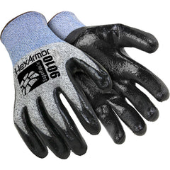 9000 Series HPPE Fiberglass Shell with Flat Nitrile Palm Dip Size L