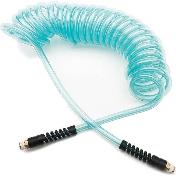 Parker - Coiled & Self-Storing Hose Inside Diameter (Inch): 5/16 Material: 95A Shore Durometer Polyurethane - Industrial Tool & Supply