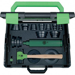 KUKKO - 37 Piece, Black/Green Plastic Bearing Fitting Kit - For Use with Ball Bearings - Industrial Tool & Supply