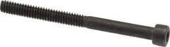 Value Collection - #5-40 UNC Hex Socket Drive, Socket Cap Screw - Alloy Steel, Black Oxide Finish, Partially Threaded, 1-1/2" Length Under Head - Industrial Tool & Supply