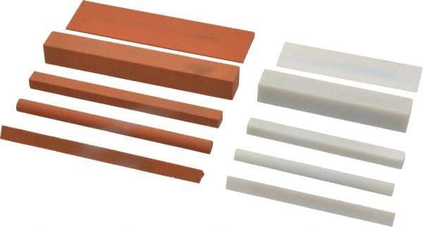 Norton - 10 Piece Aluminum Oxide Sharpening Stone Kit - Hard Arkansas & India Aluminum Oxide - Industrial Tool & Supply