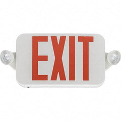 Lithonia Lighting - Combination Exit Signs Mounting Type: Ceiling Mount; End Mount; Wall Mount Number of Faces: 1 - Industrial Tool & Supply