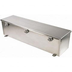 Wiegmann - NEMA 4X Stainless Steel Junction Box Enclosure with Hinge Cover - Industrial Tool & Supply