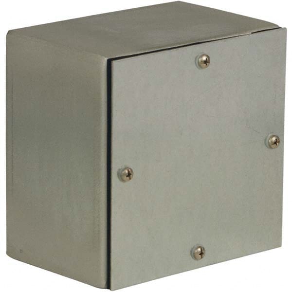 Wiegmann - NEMA 4 Steel Junction Box Enclosure with Screw Cover - Industrial Tool & Supply