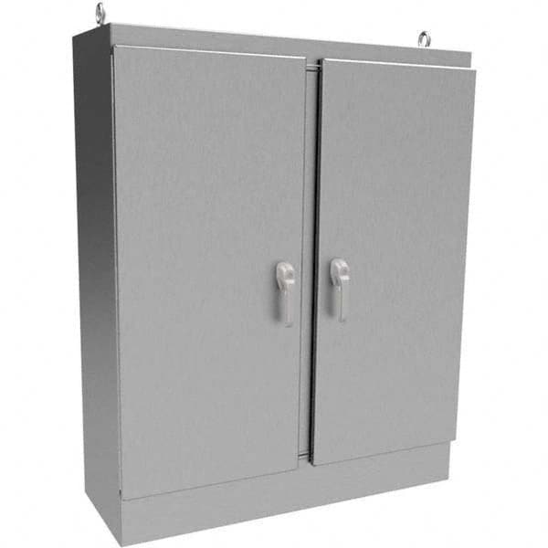 Wiegmann - NEMA 4X Stainless Steel Standard Enclosure with Cabinet Hinged Cover - Industrial Tool & Supply