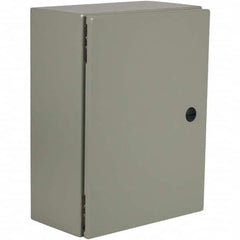 Wiegmann - NEMA 412 Steel Standard Enclosure with Cabinet Hinged Cover - Industrial Tool & Supply