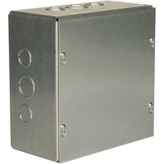 Wiegmann - NEMA 1 Steel Junction Box Enclosure with Screw Cover - Industrial Tool & Supply