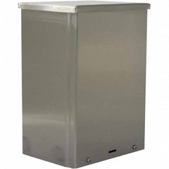 Wiegmann - NEMA 3R Stainless Steel Junction Box Enclosure with Screw Cover - Industrial Tool & Supply