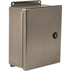 Wiegmann - NEMA 4 Stainless Steel Standard Enclosure with Continuous Hinge Cover - Industrial Tool & Supply