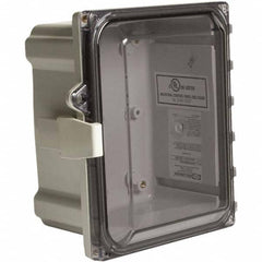 Wiegmann - NEMA 4X Polycarbonate Standard Enclosure with Continuous Hinge Cover - Industrial Tool & Supply