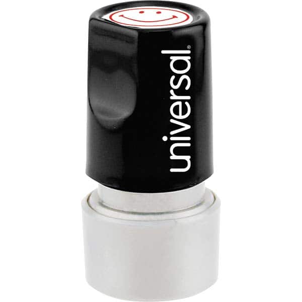 UNIVERSAL - Pre-inked Stock Stamps Type: Message Message: SMILEY FACE (ICON) - Industrial Tool & Supply