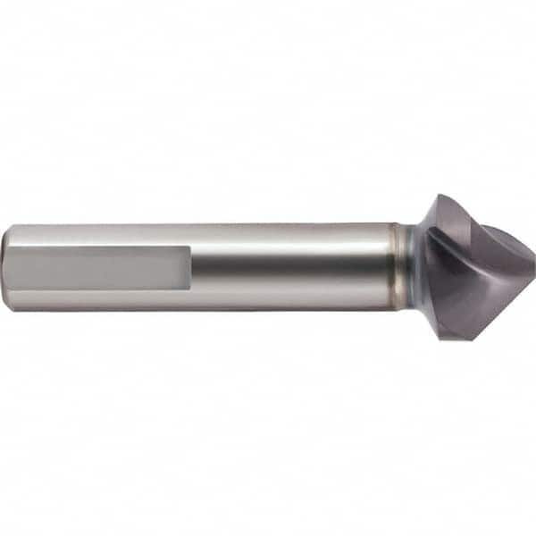 Guhring - 23mm Head Diam, 10mm Shank Diam, 3-Flute 90° Cobalt Countersink - Industrial Tool & Supply